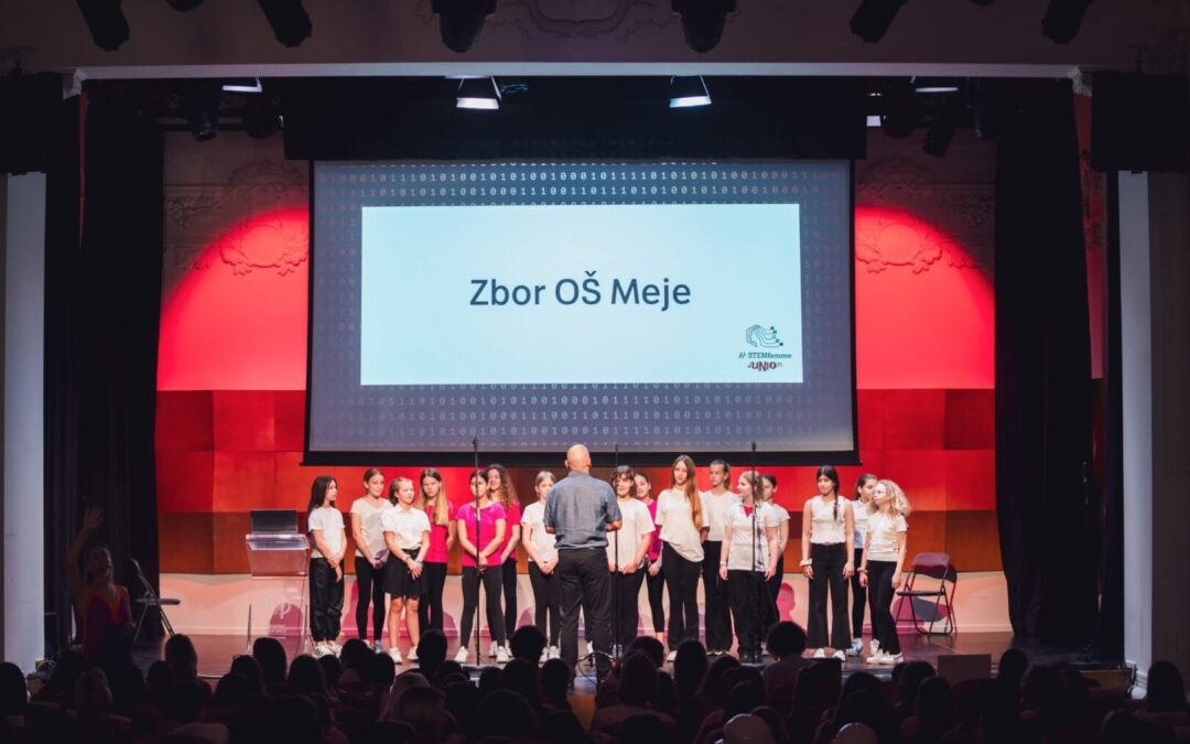 Pjevački zbor OŠ Meje na  završnici STeam projekta